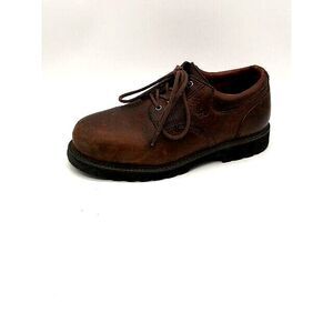 Wolverine Work Shoes Womens 1865 Brown 7 EW Steel Toe Leather SD Slip Resistant‎